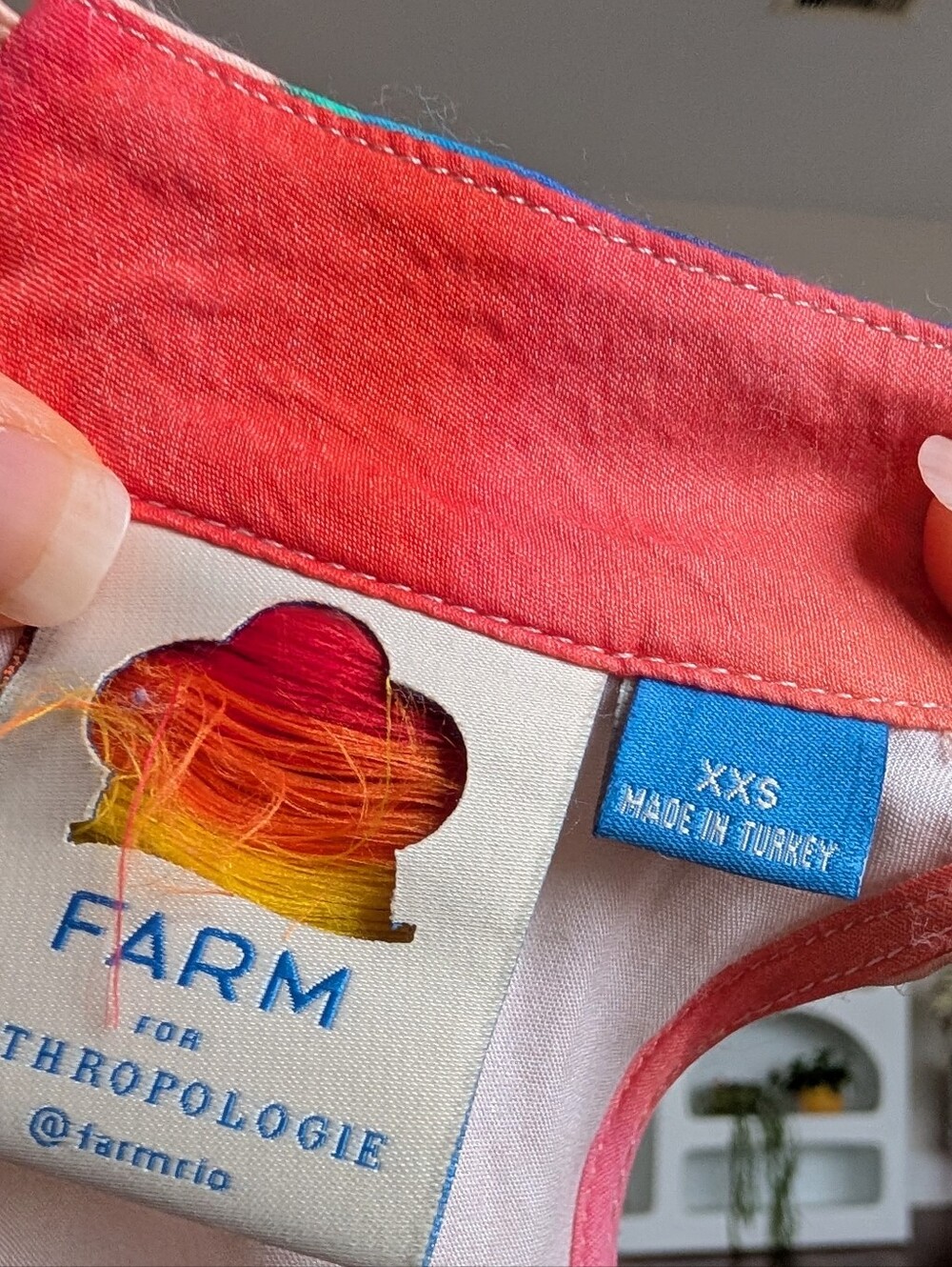 Farm Rio Anthropologie rainbow maxi dress - Picture 7 of 8